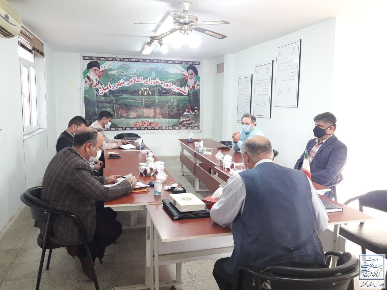 جلسه پیگیری توسعه صنعت گردشگری در شهرستان رامیان 