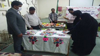 برگزاری نمایشگاه صنایع دستی در کانون پرورش فکری کودکان و نوجوانان شهرستان کلاله
