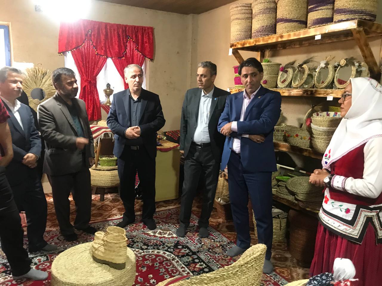 افتتاح خانه صنایع‌دستی و مرکز آموزش حصیربافی در روستای مهترکلاته شهرستان کردکوی