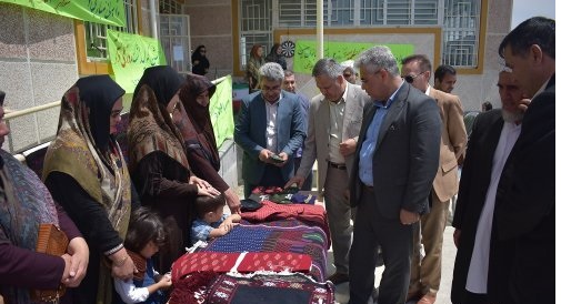 برگزاری نمایشگاه صنایع دستی در روستای چارقلی