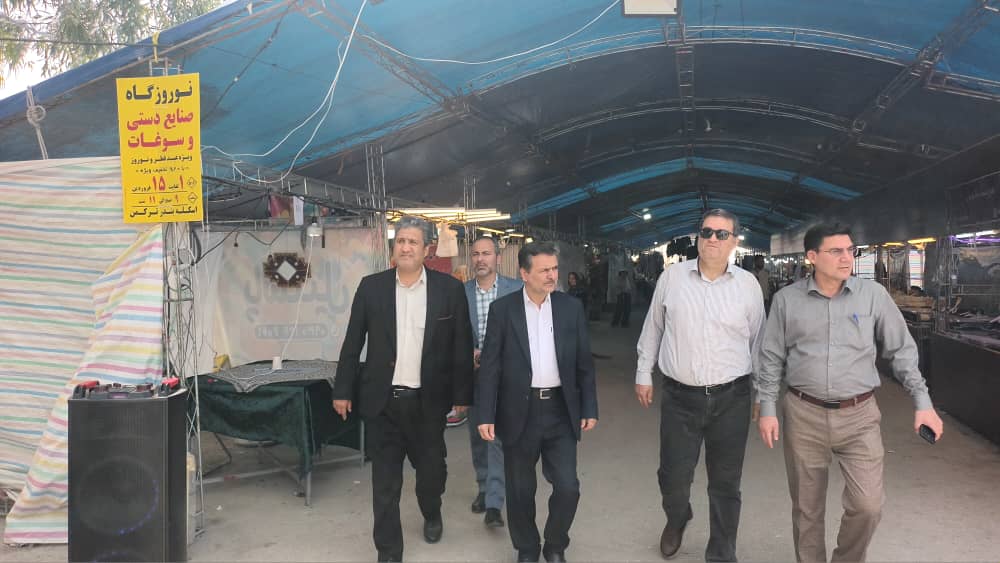 بازدید معاون سیاسی، امنیتی استاندار گلستان از نمایشگاه صنایع دستی و سوغات ویژه نوروز دربندرترکمن