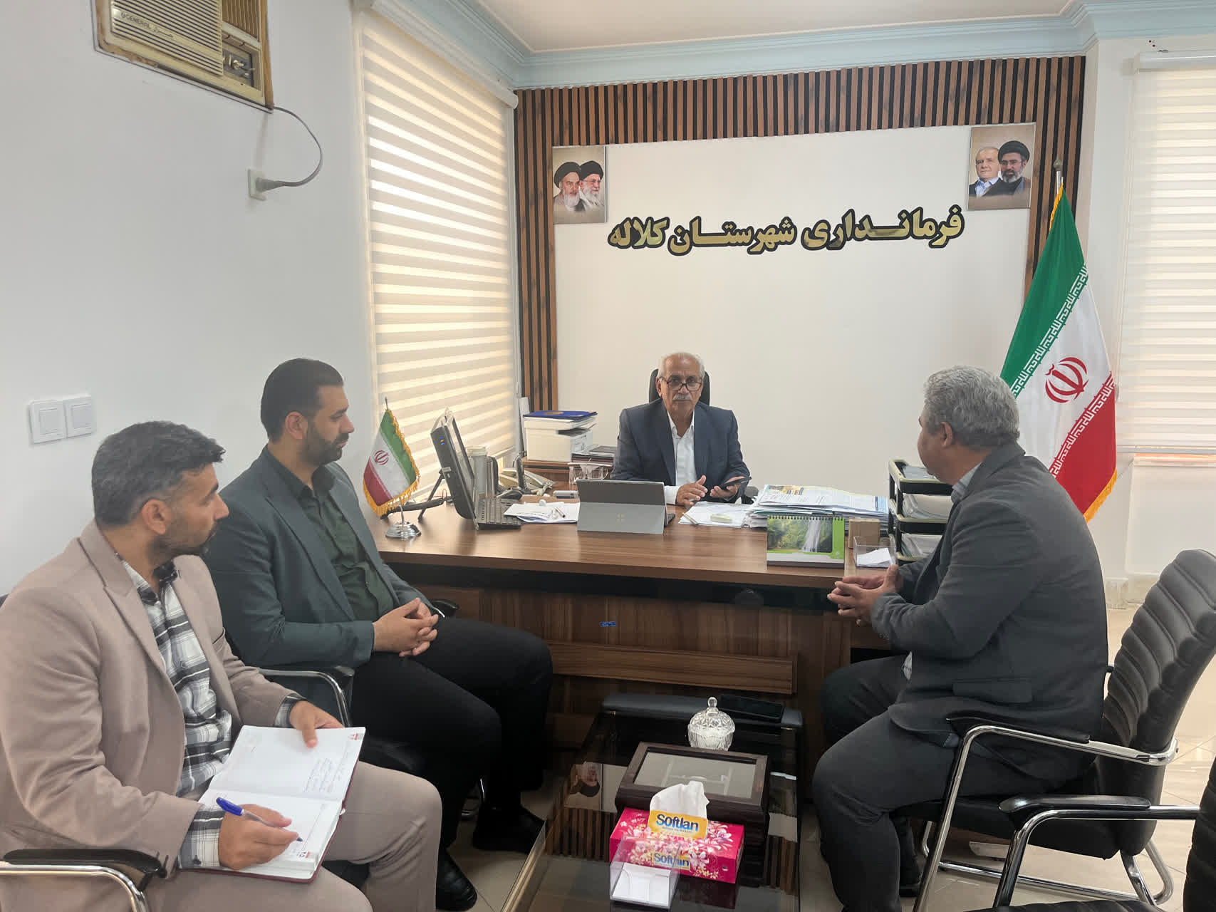 نشست رییس میراث فرهنگی، گردشگری و صنایع دستی کلاله با فرماندار به مناسبت هفته گردشگری